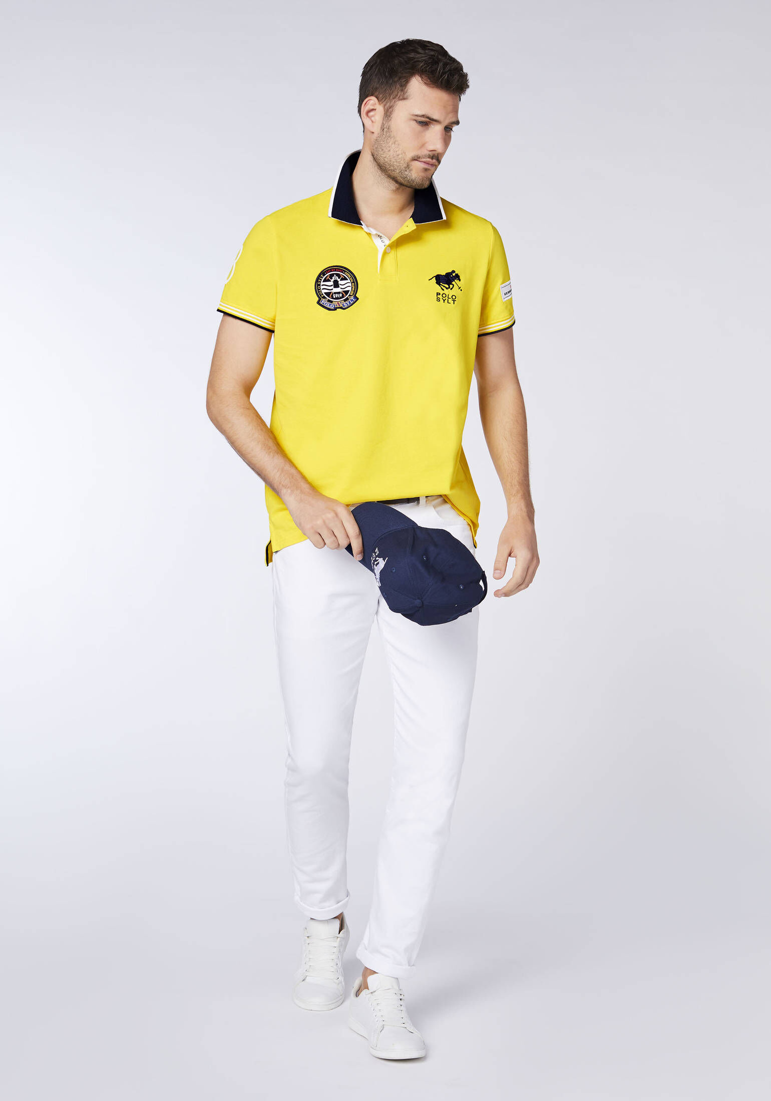 Polo Sylt| Poloshirt aus fein texturiertem Baumwollpiqué