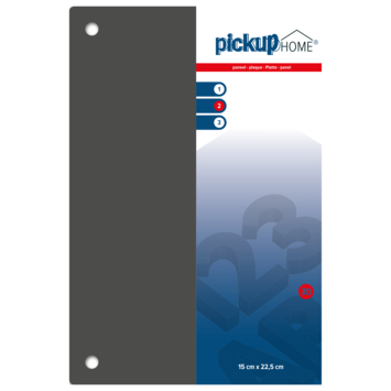 Pickup 3D Home plaat grijs acrylaat 3 mm 22,5 x 15 cm