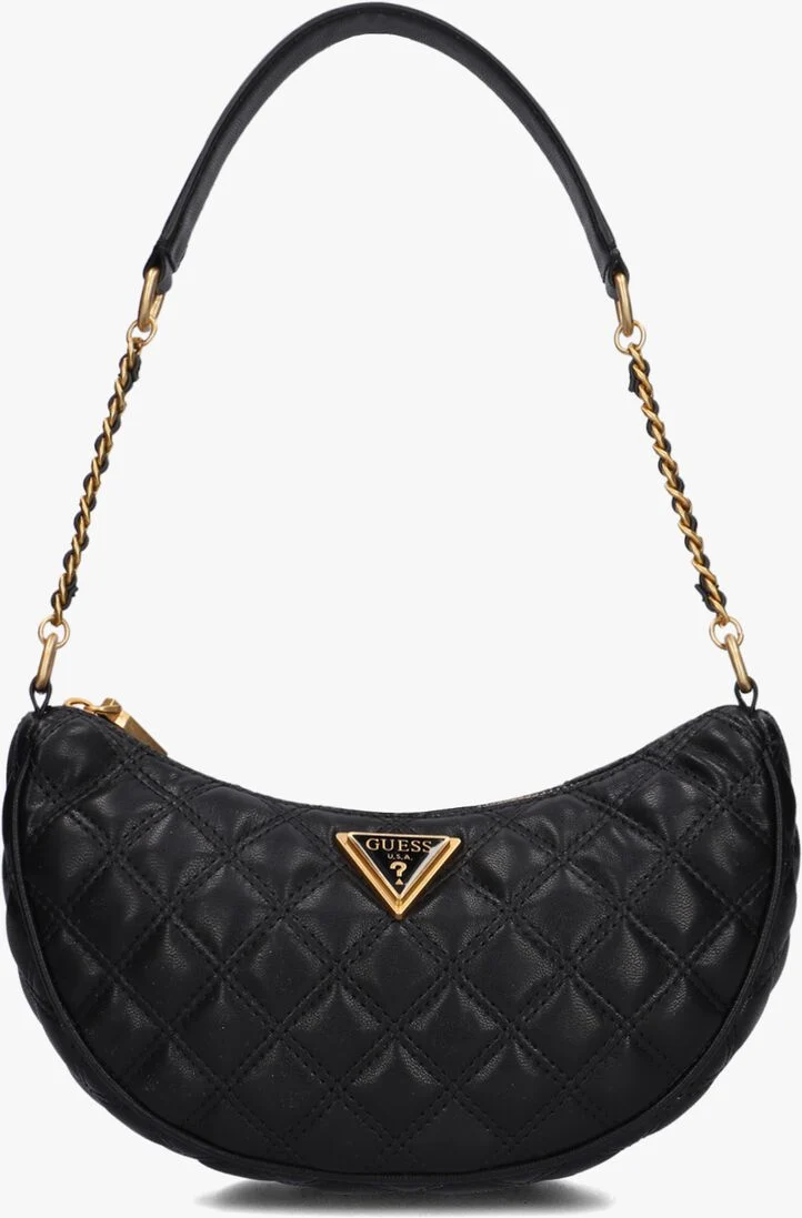 GUESS zwarte guess schoudertas giully top zip shoulder