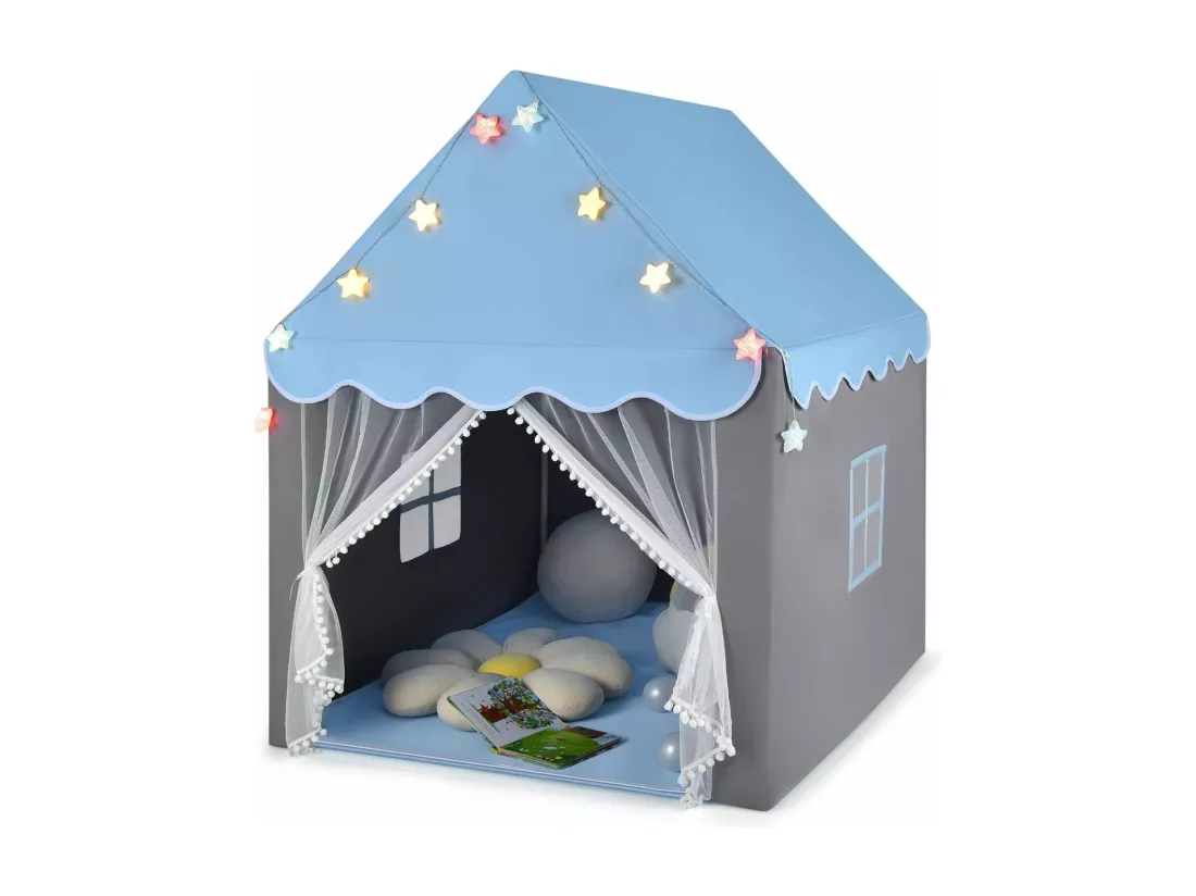 Tente de jeux pour enfants, cabane enfant avec tapis lavable, 105 x 121 x 136 cm