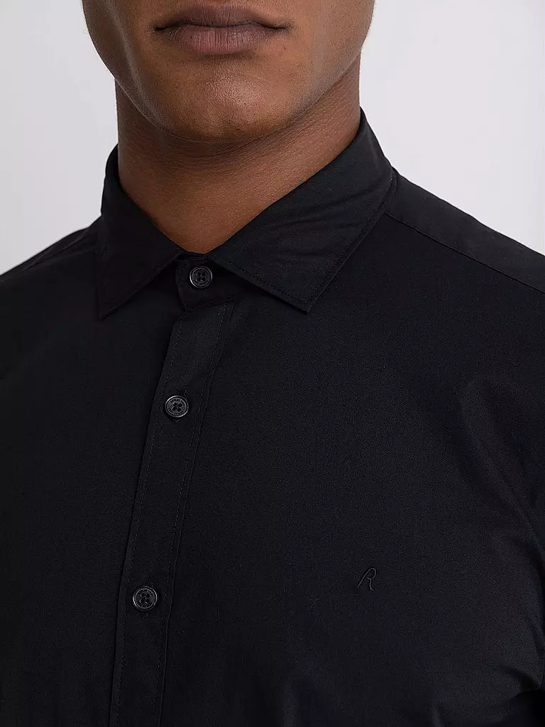 REPLAY Hemd Slim Fit schwarz
