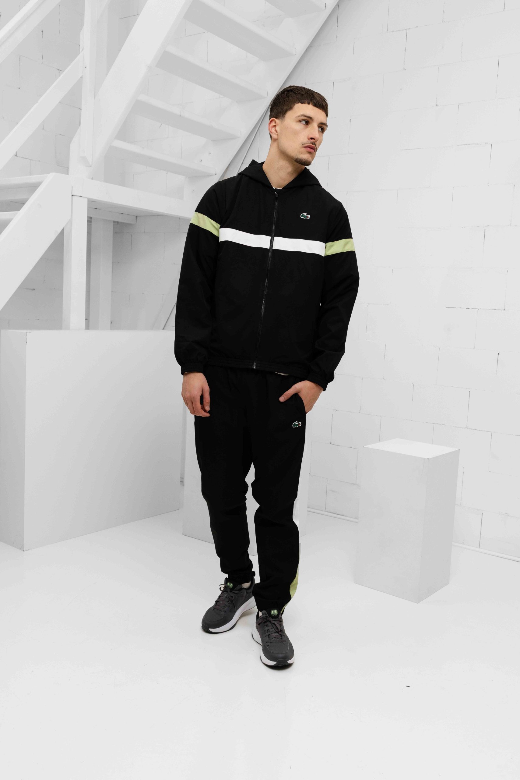 Lacoste Sport Trainingspak Heren Zwart