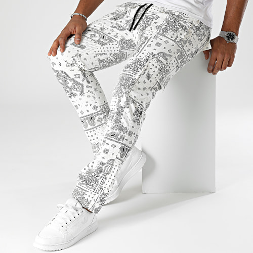 Pantalon Cargo Blanc Bandana