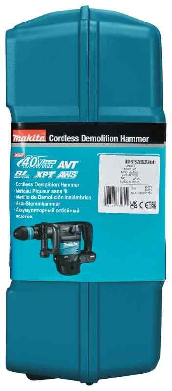 Makita HM001GZ04 40V Max Breekhamer body in koffer met AWS zender