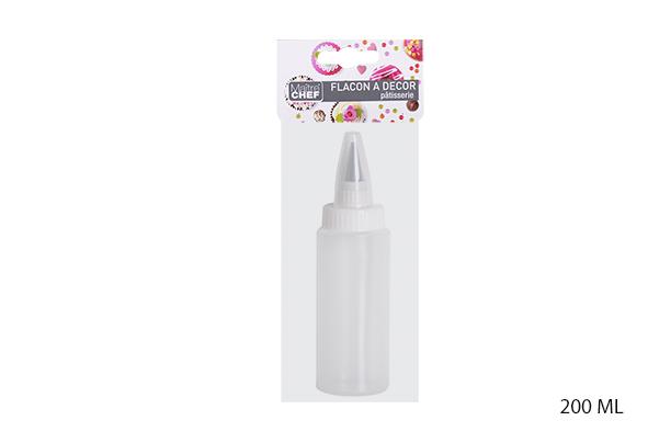 FLACON A DECOR PATISSERIE 200ML PLASTIQUE