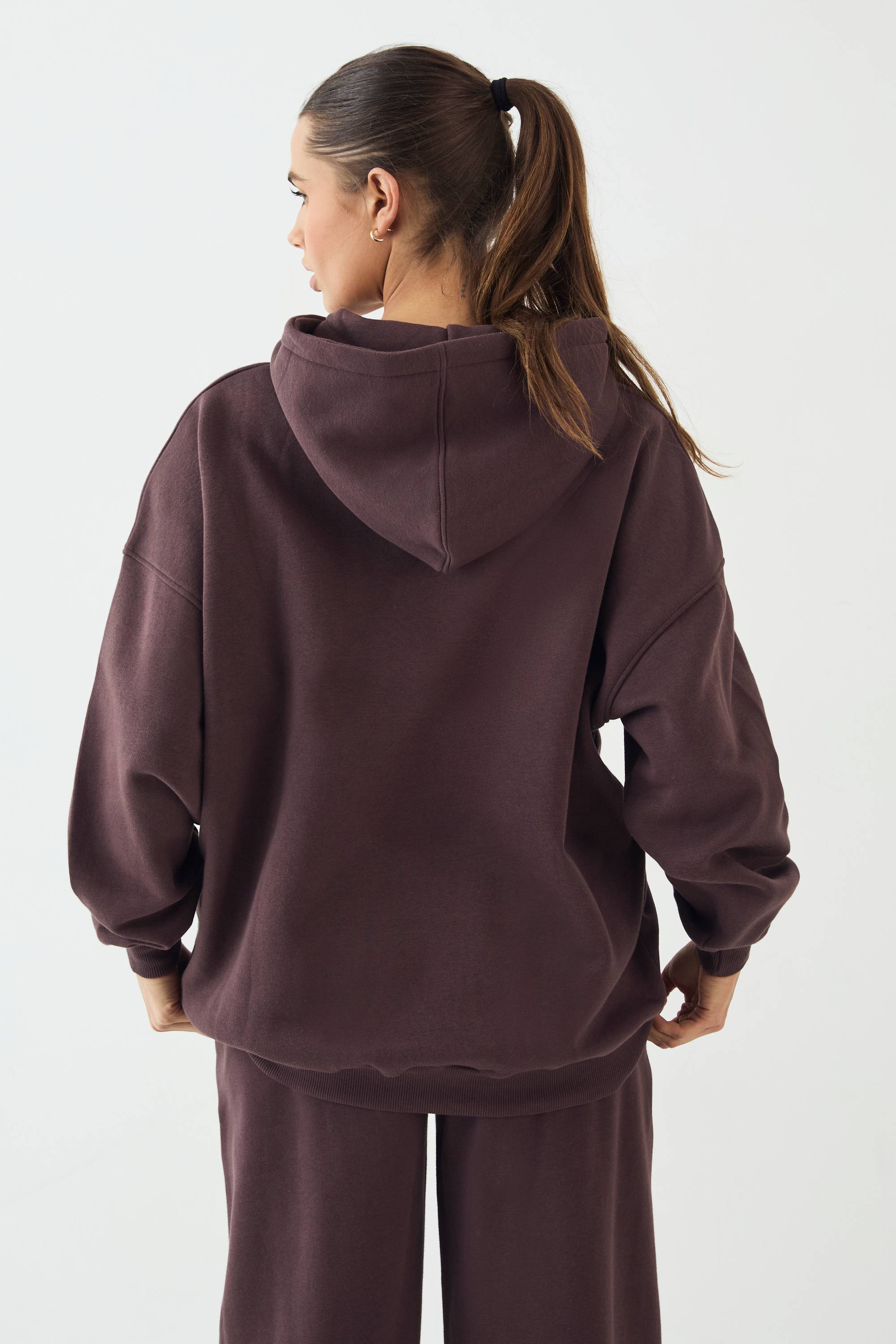 Sweat à Casynthétiqueche Oversize DSGN Studio avec Appliqué Éponge