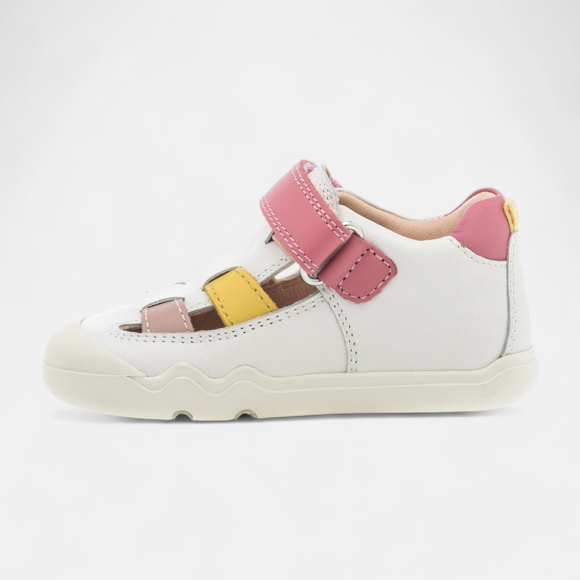 Babies Bébé fille en cuir blanc