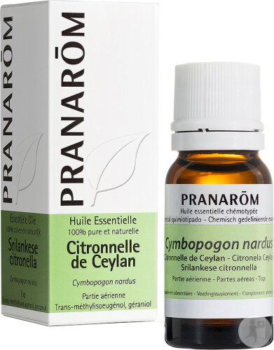 Pranarôm Citronnelle De Ceylan Huile Essentielle 10ml