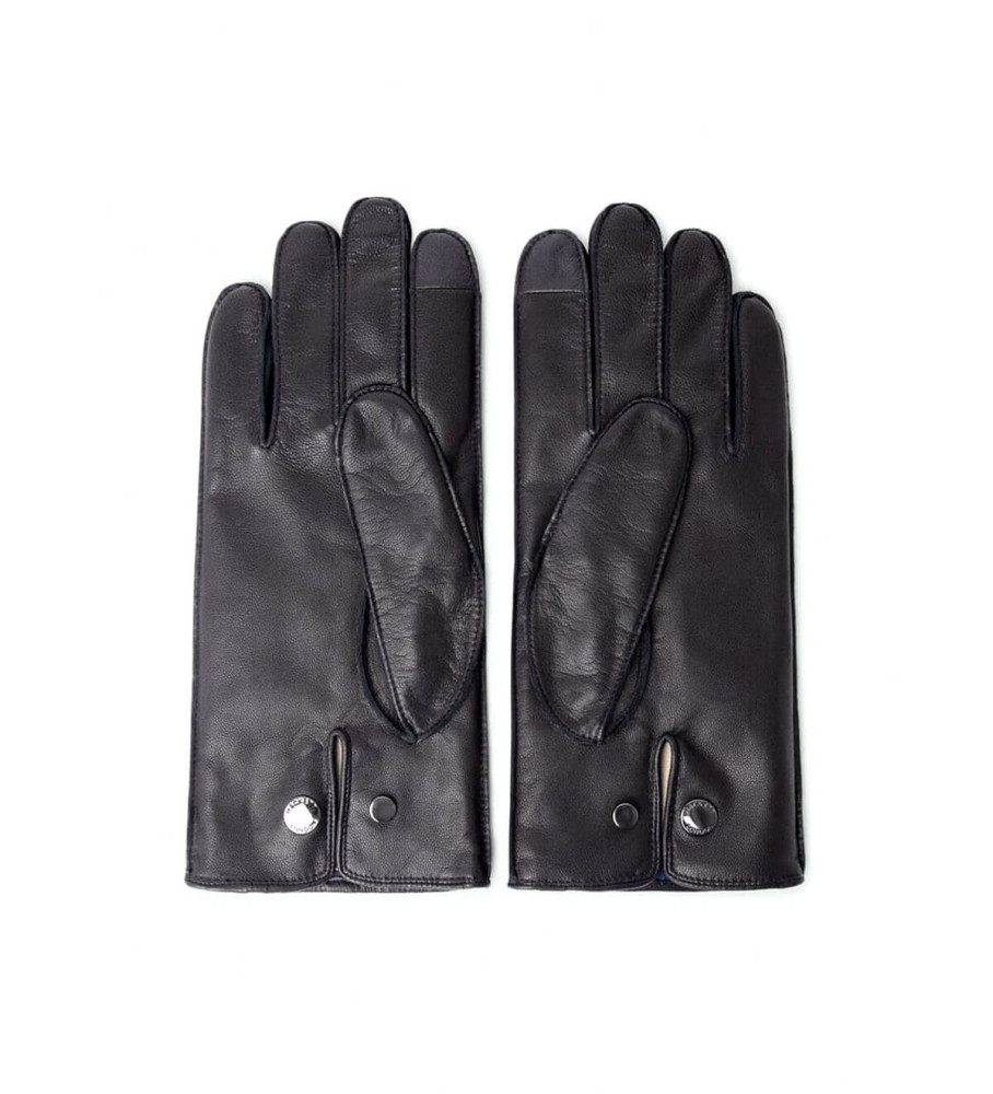 Luvas de couro preto Hackett Portland