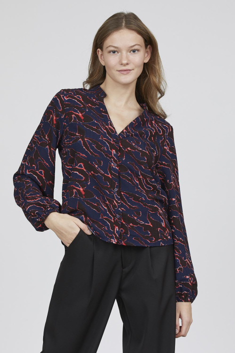 SisterS point blauwe dames blouse