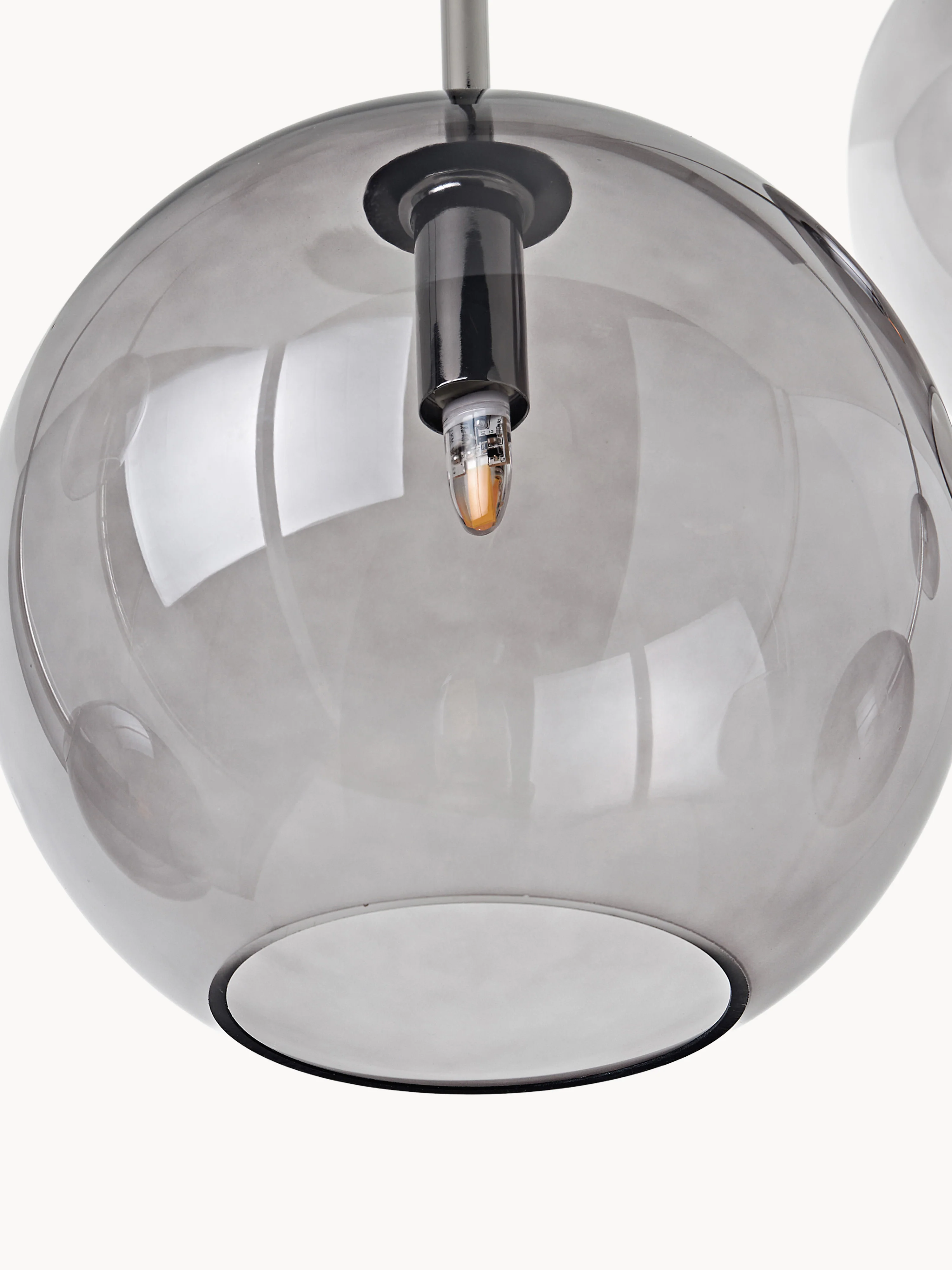 Grote glazen bol hanglamp Raquel