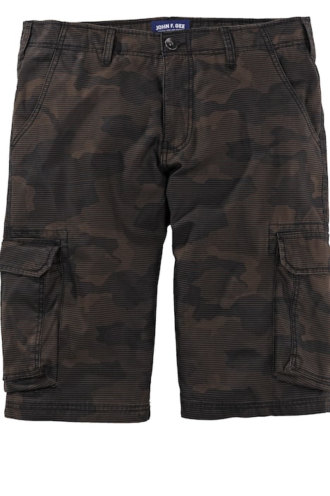 John F. Gee Cargo-Bermuda, Camouflage, Regular Fit, bis 74,