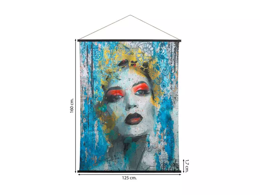 Toile imprimée en parchemin