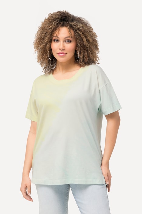 T-Shirt, Spray-Druck, Rundhals, Halbarm
