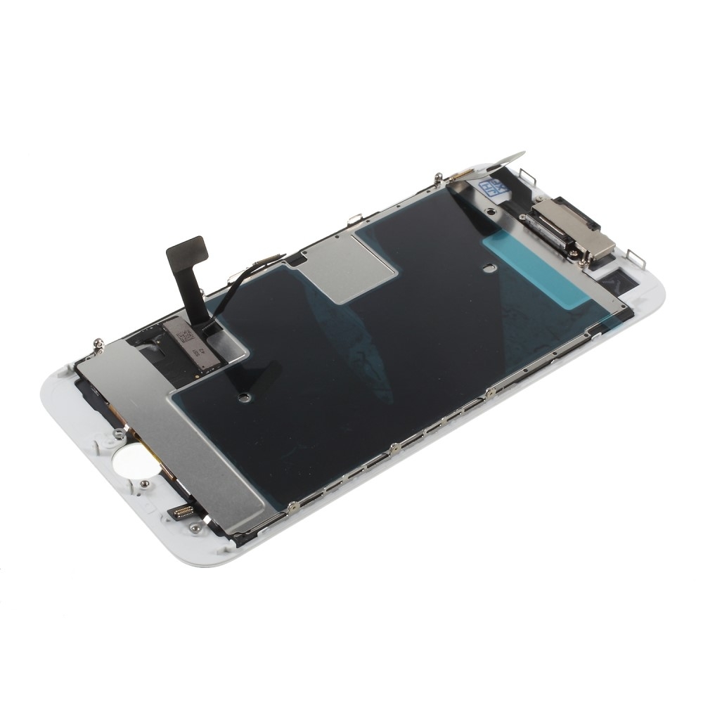 iPhone SE (2020) / iPhone 8 Komplettdisplay (Digitizer, LCD, Rahmen, Front Kamera, Metallplatte) - Weiss