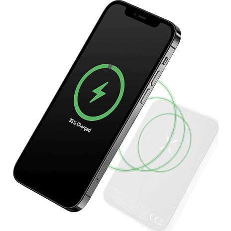 Fixed trådløs powerbank 6000 mAh - hvid