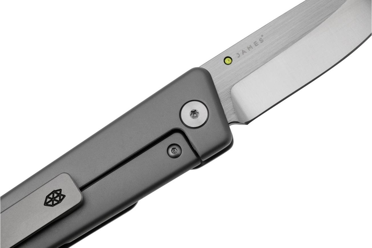 The James Brand The Chapter 2 KN127112-00 Grey Titanium, Satin CPM S35VN zakmes