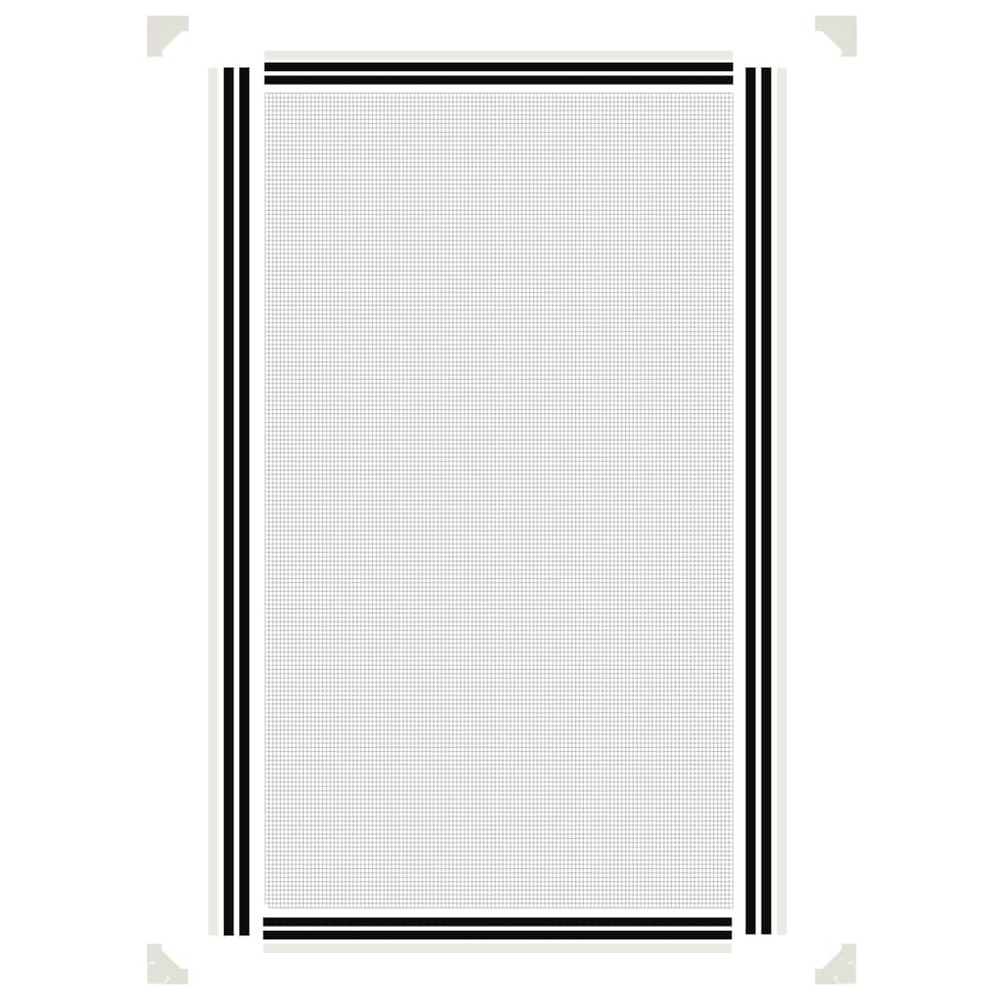 Moustiquaire magnétique pour fenêtres blanc 80x140 cm