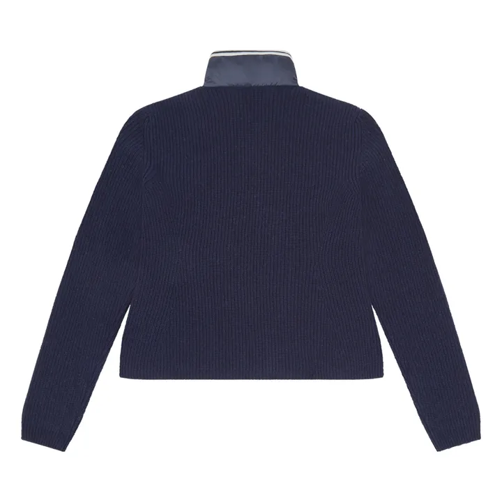 Moncler Veste Zippée Col Montant | Bleu marine