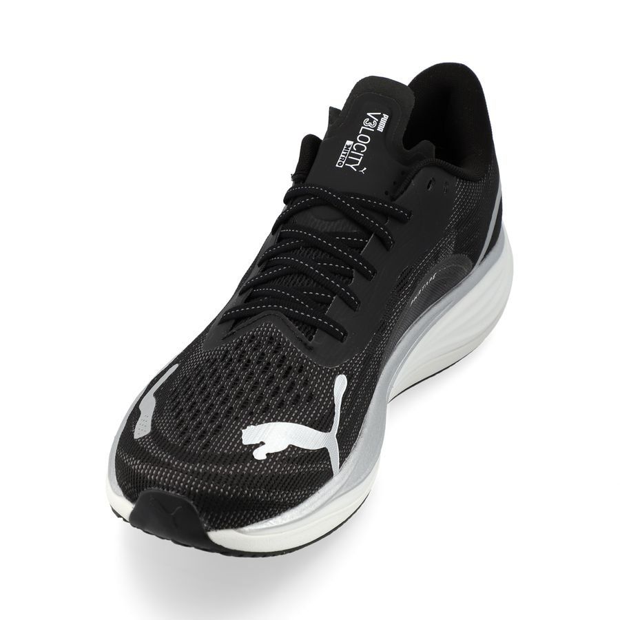 PUMA Chaussures de Running Velocity Nitro 3 - Noir/Argenté/Blanc Femme