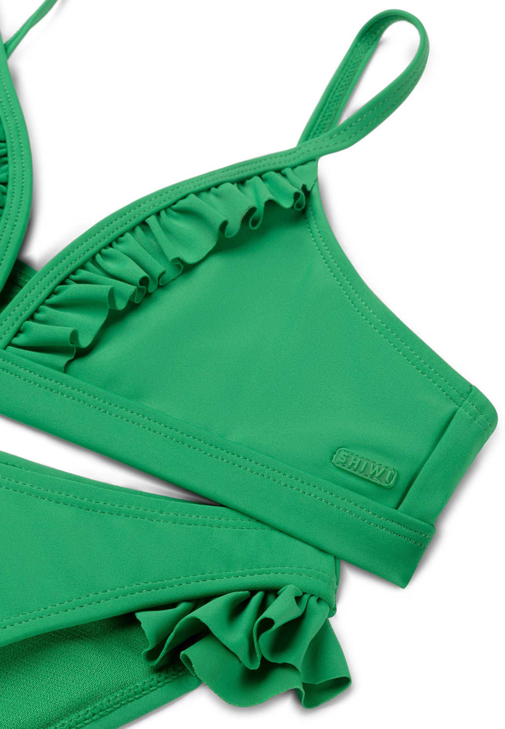 leuk!triangel bikini Blake met ruches groen