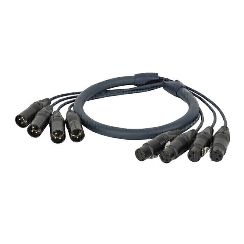 DAP Neutrik DMX Multi 3-Pin 10m multikabel 4-voudig