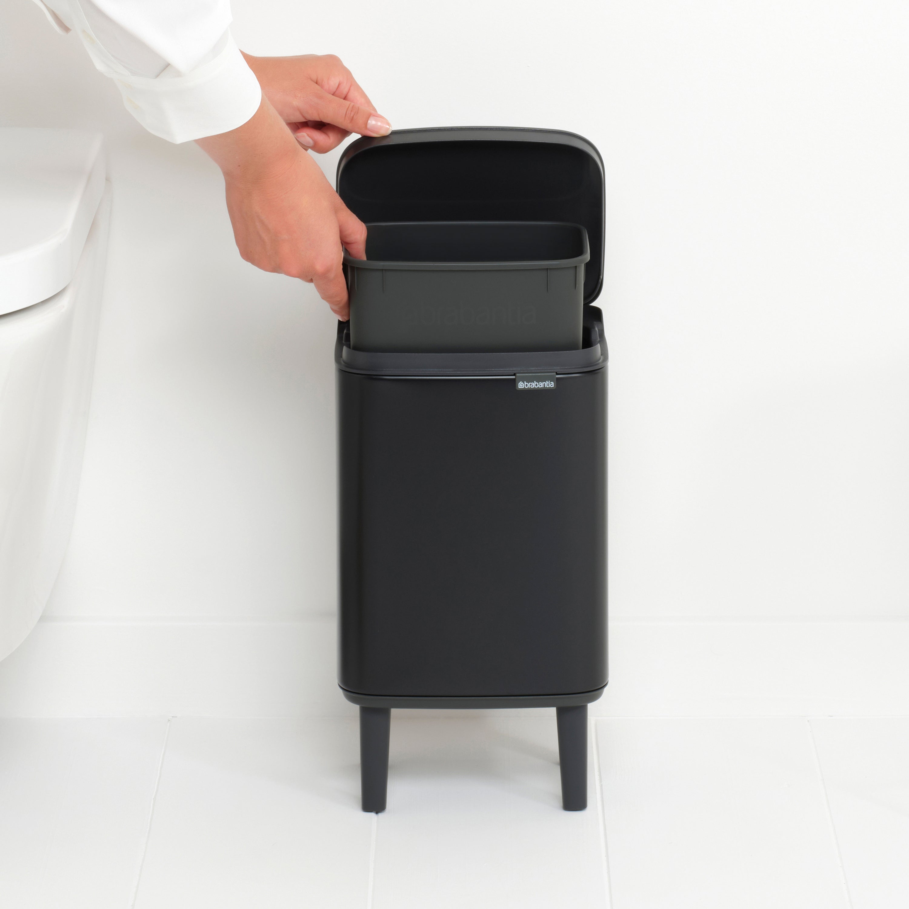Brabantia Bo Hi Afvalemmer 4 L - Matt Black