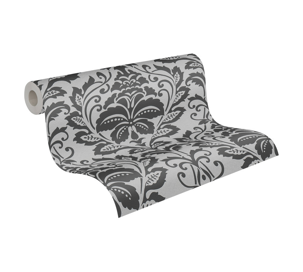Vliestapete ATTRACTIVE - silber-grau - 10 Meter