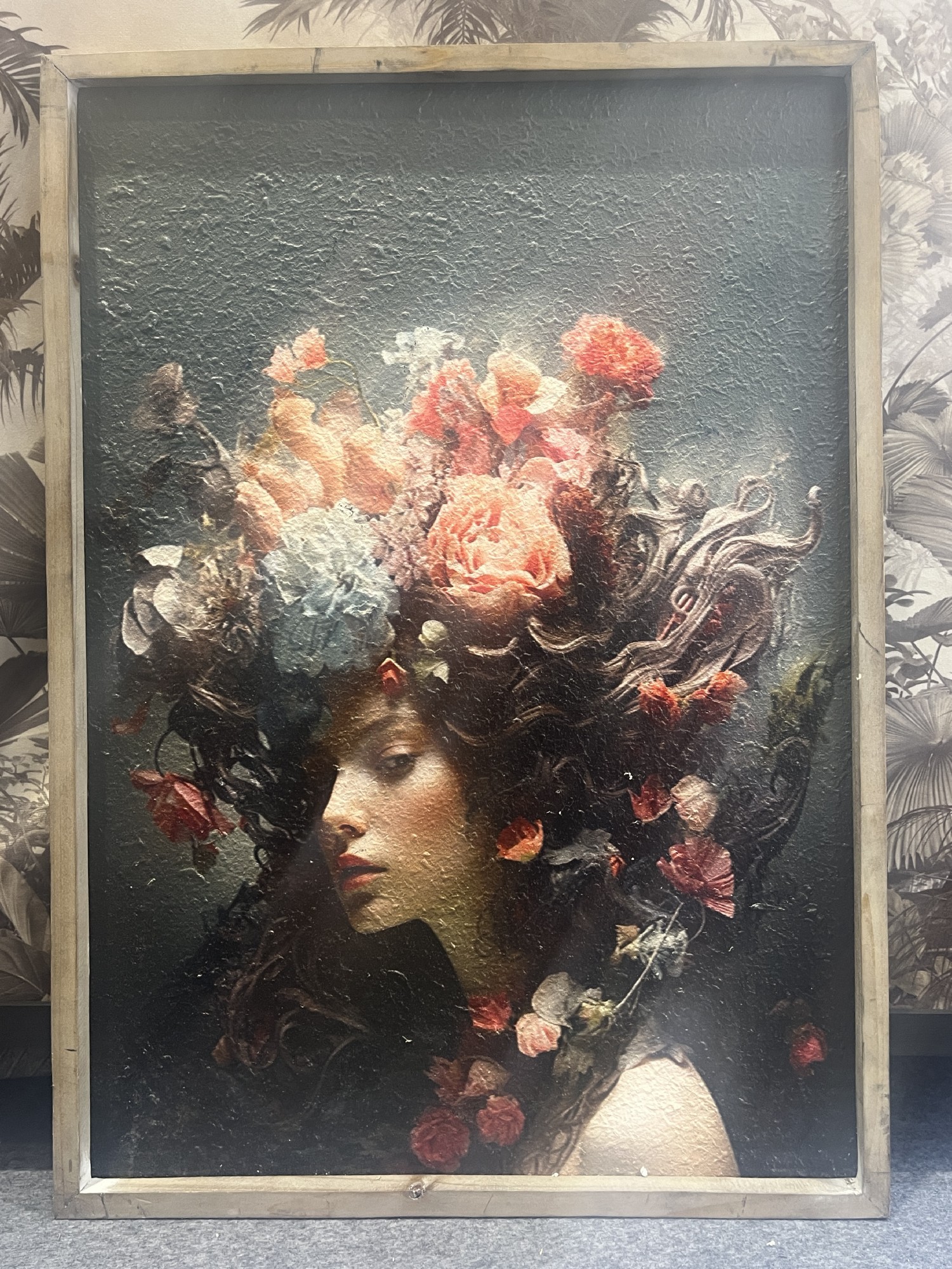 Wandbild 'La Nymphe', H 70 cm, B 50 cm von fischer's lagerhaus