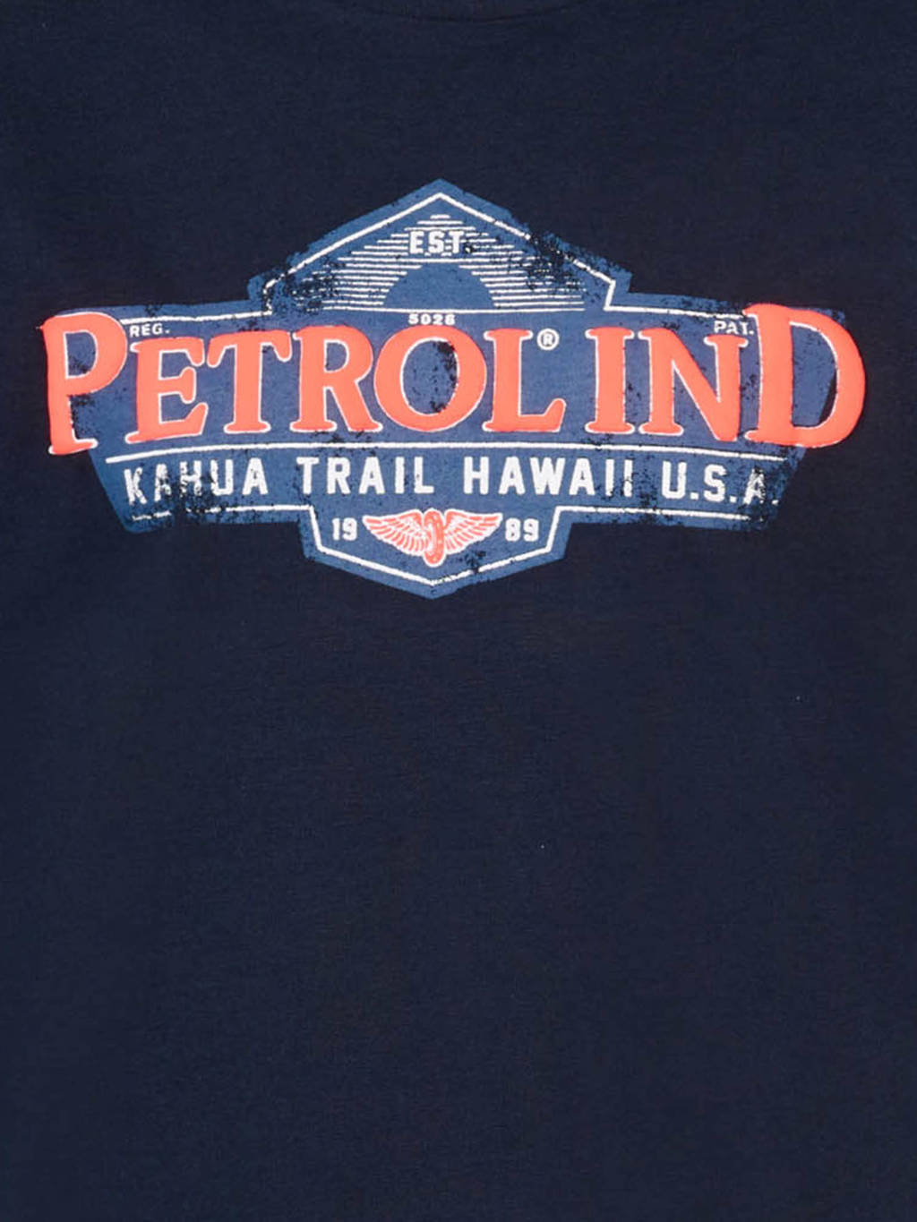 Petrol Industries T-shirt met logo donkerblauw
