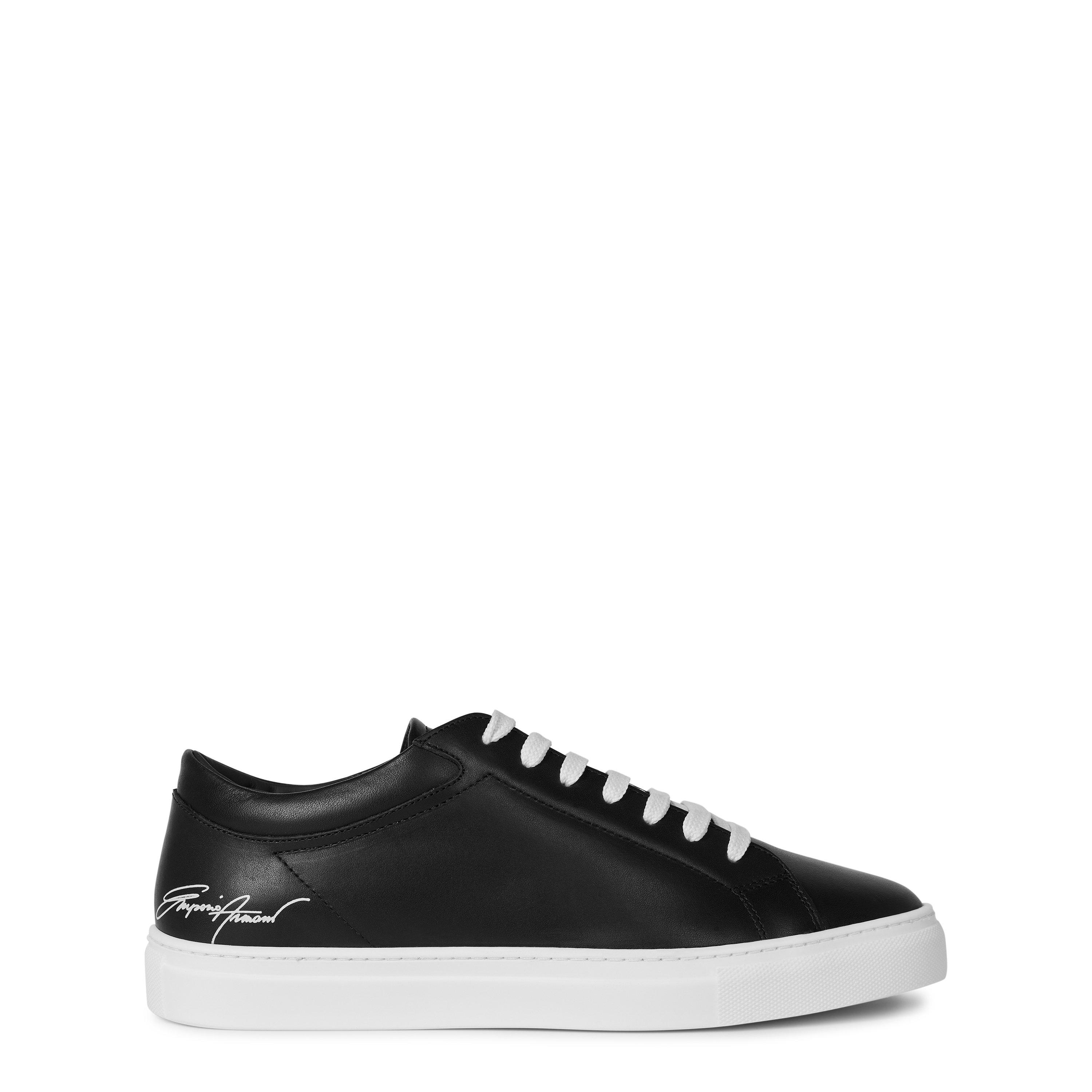 Emporio Armani Leather Sneakers Juniors