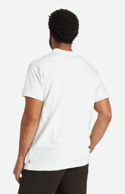 Brixton Basic Slub SS Henley Off White