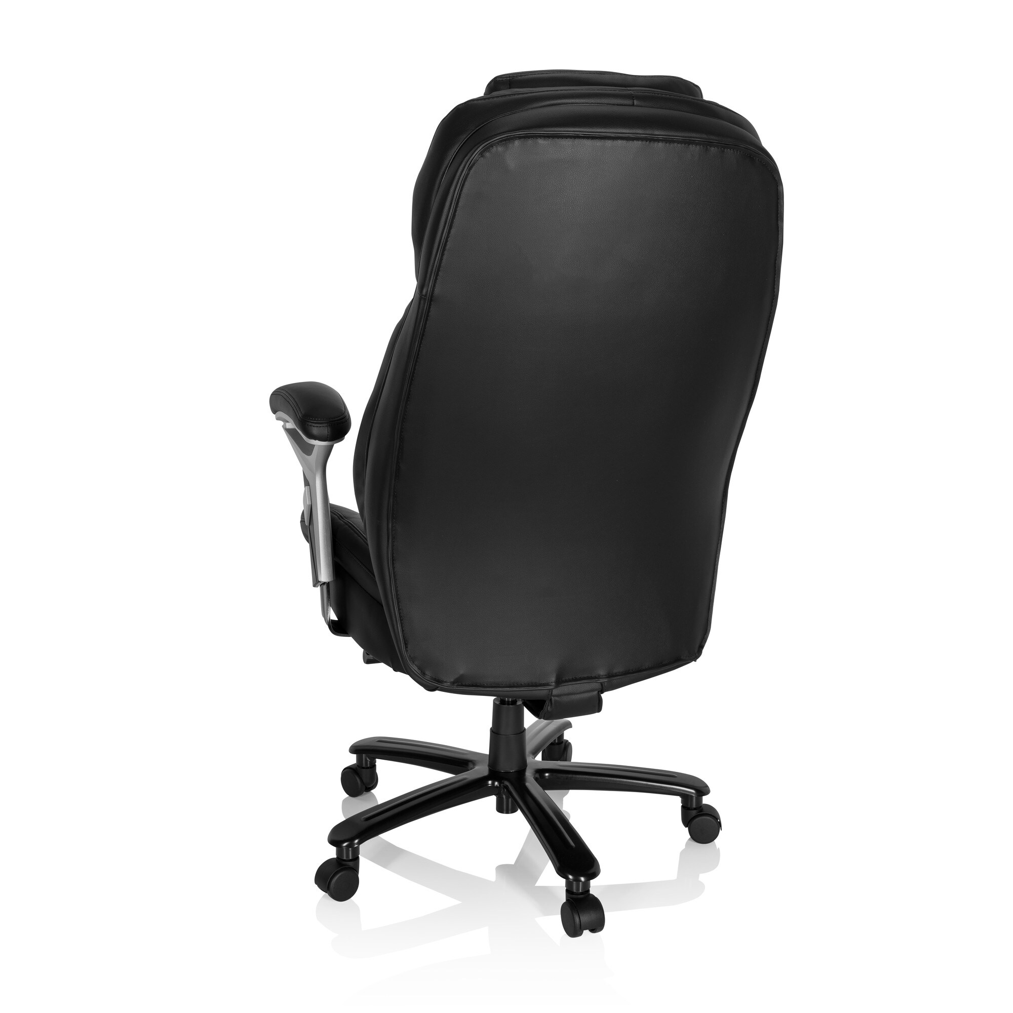 XXL Drehstuhl XXL PULLMANN I Leder mit Armlehnen (höhenverstellbar) hjh OFFICE