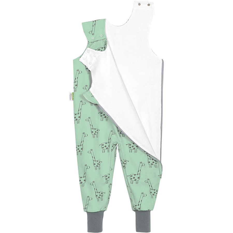 ODENWÄLDER Sommer-Schlafoverall Hopsi happy giraffe deep forest
