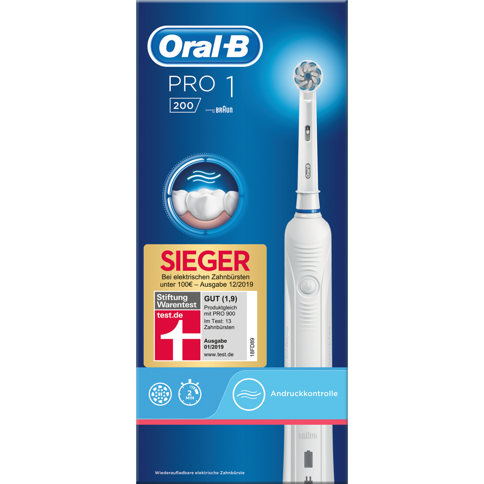 Oral-B Pro 1 200 Elektrische Zahnbürste