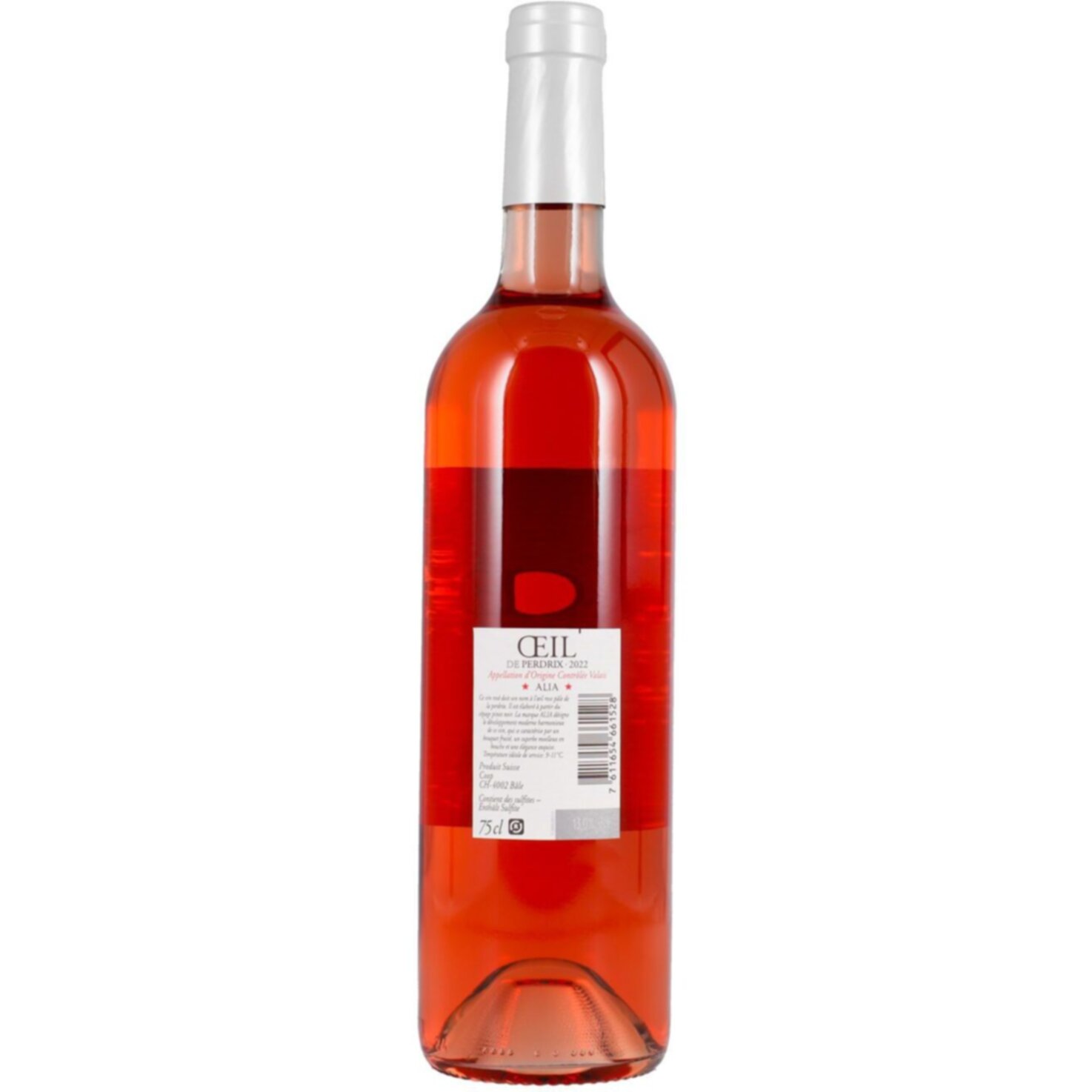 Valais AOC Oeil de Perdrix Rosé Alia -75cl