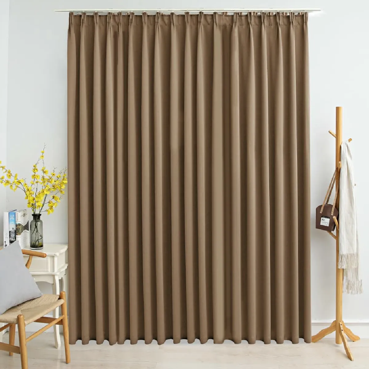 vidaXL Rideau occultant - Taupe
