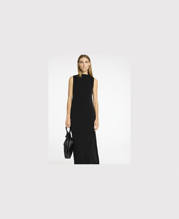 Selected Femme SLFANITA TWISTED ANKLE DRESS Sort