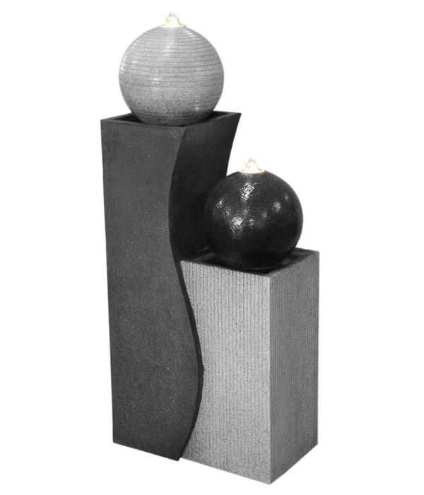 Dehner Polyresin-Gartenbrunnen Ying Yang,