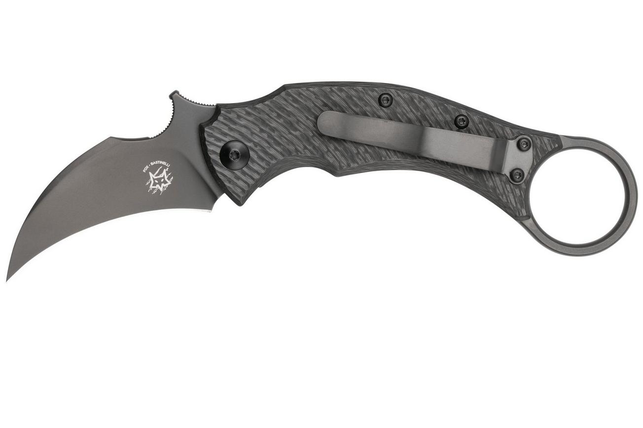 Fox Knives Black Bird FX-591TICB karambitmes, Bastinelli design