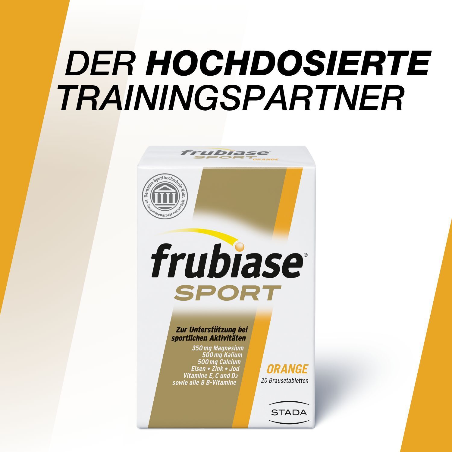 frubiase® SPORT Mit hochdosierten Mineralstoffen, Vitaminen und Spurenelementen Orange