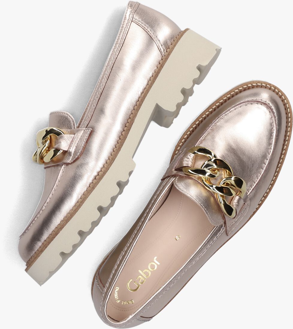 GABOR ros&eacute;gouden gabor loafers 240.3