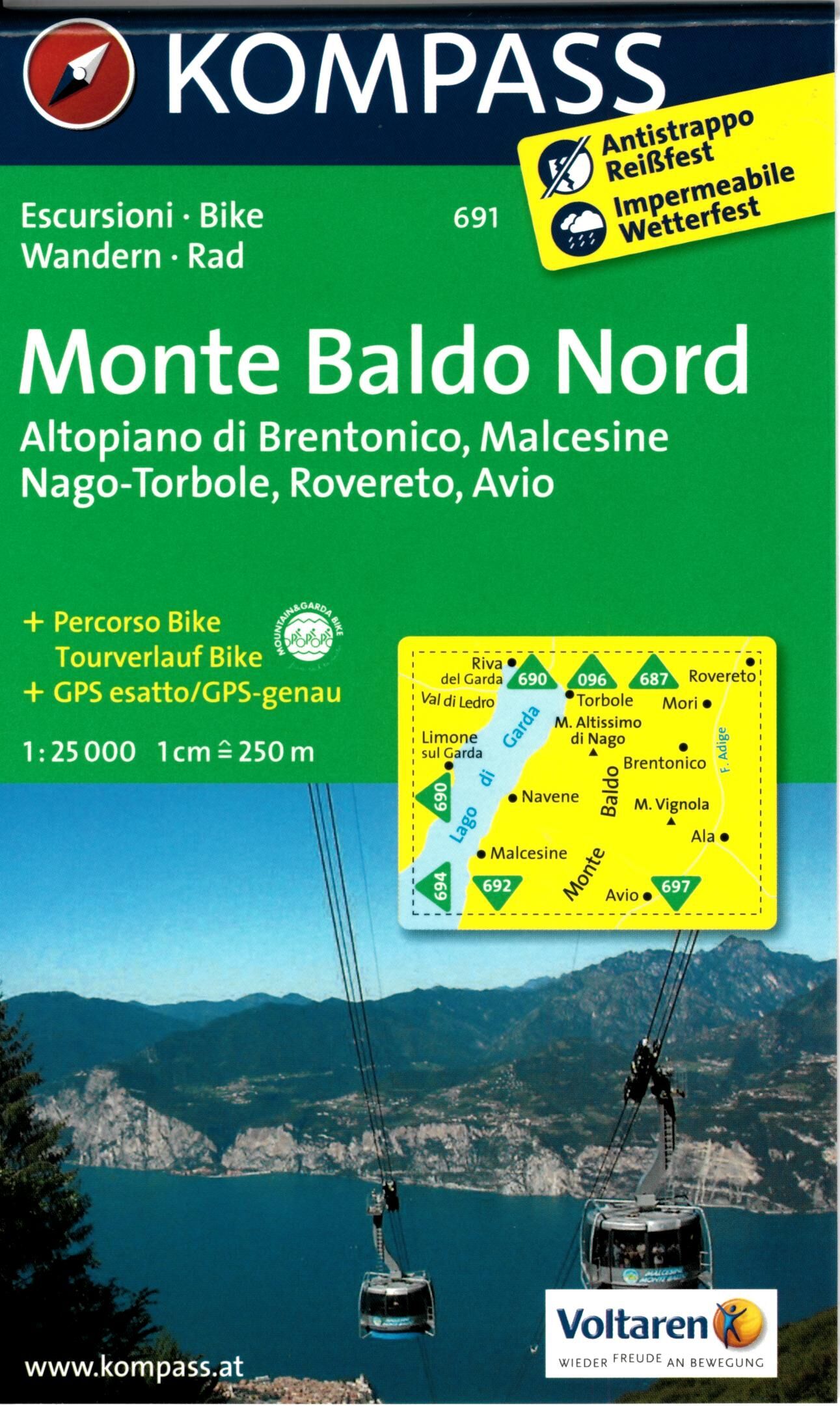 KOMPASS - 691 BALDO NORD 1 25 000
