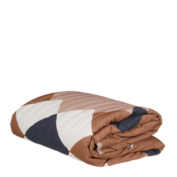 Plaid bruin folklore - l180xb130cm