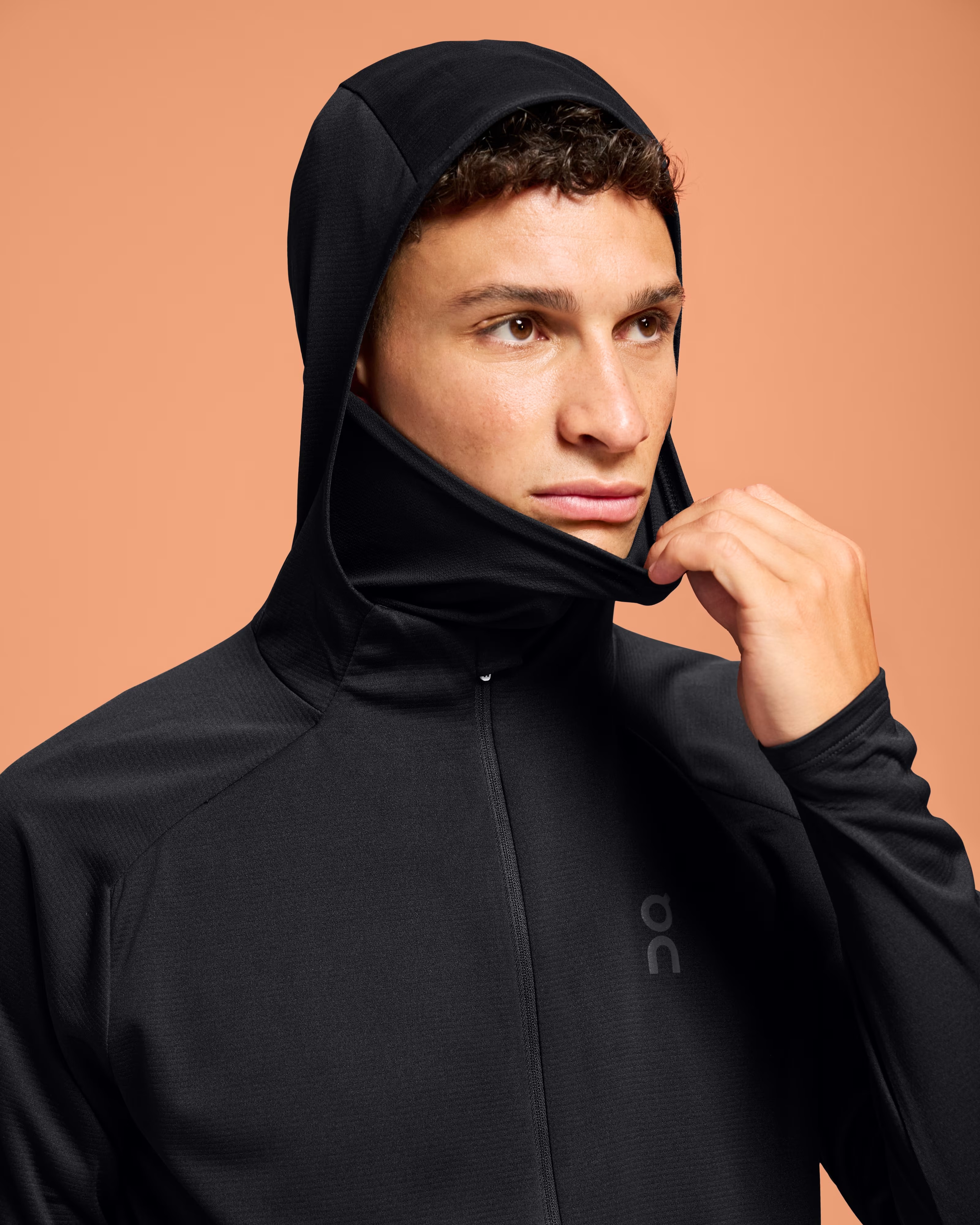 Climate Zip Hoodie Herre Black