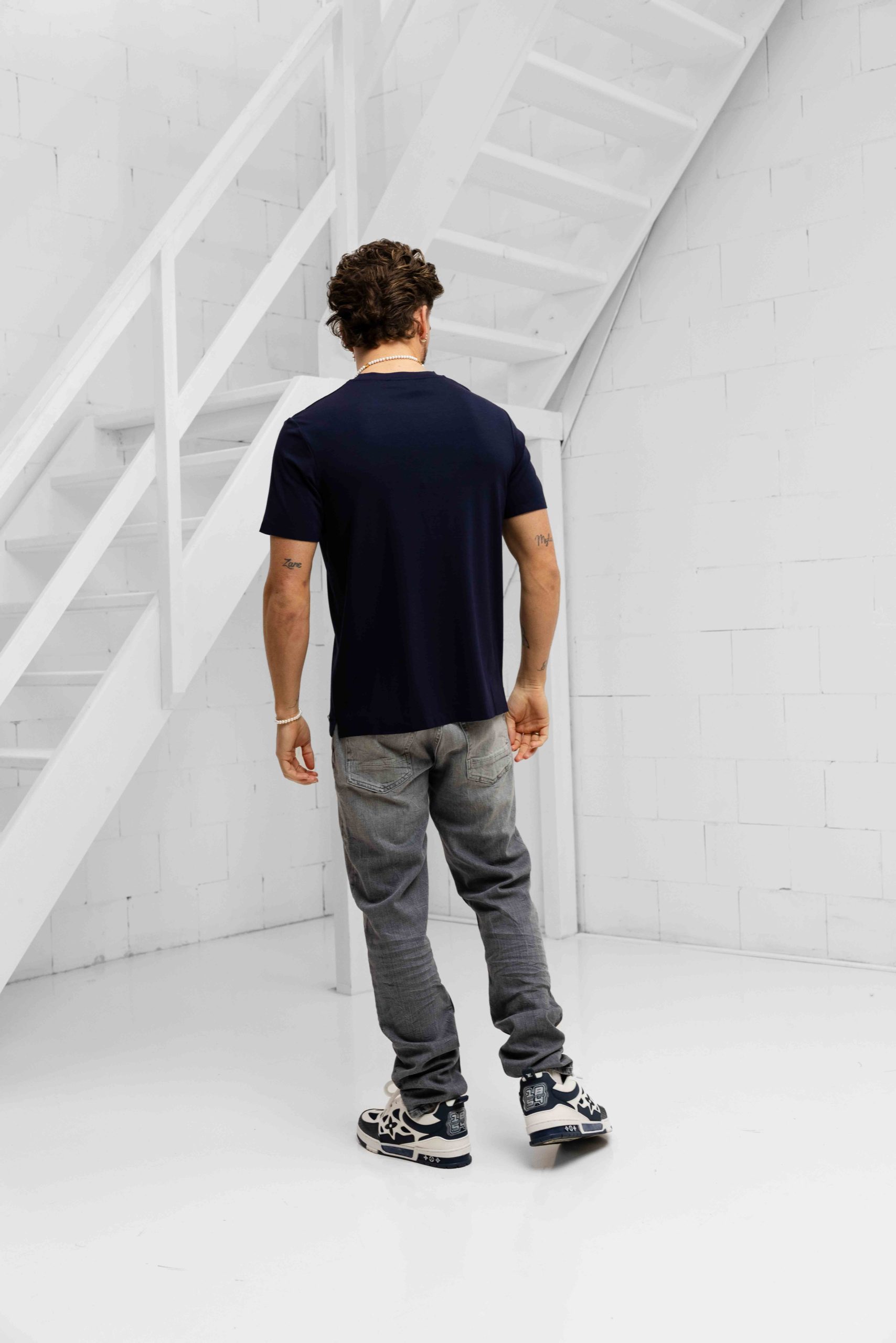Dadado Bari T-Shirt Heren Donkerblauw