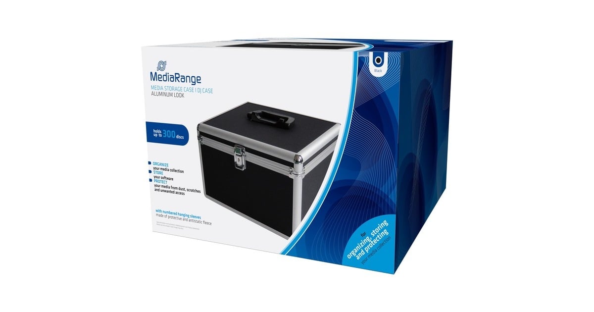 MediaRangeCD/DVD Koffer  (Zwart, 300 stuks, Retail)
