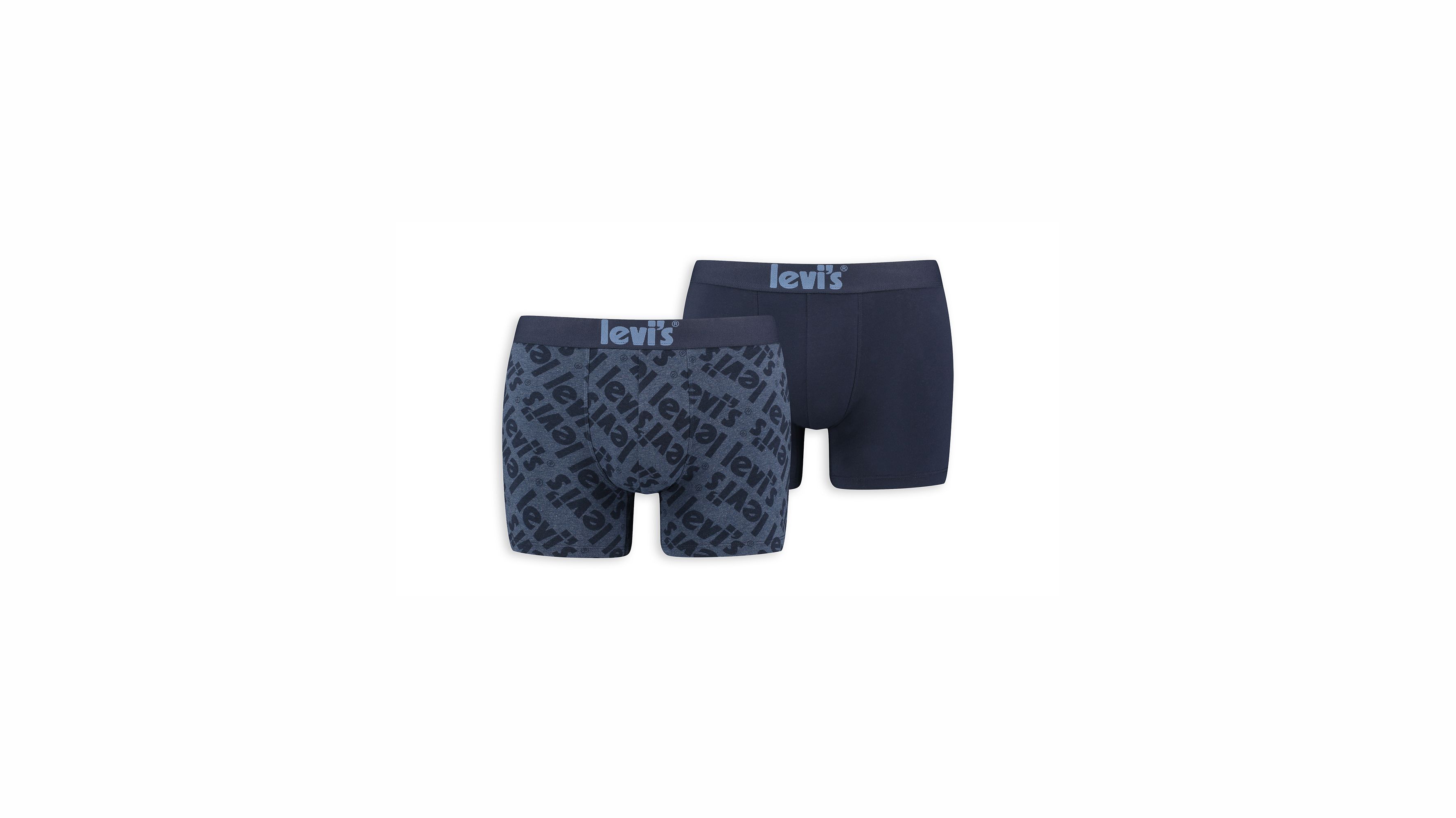 Levi's® Poster Logo Boxer Briefs 2-Pack - Blue Combo - Bleu