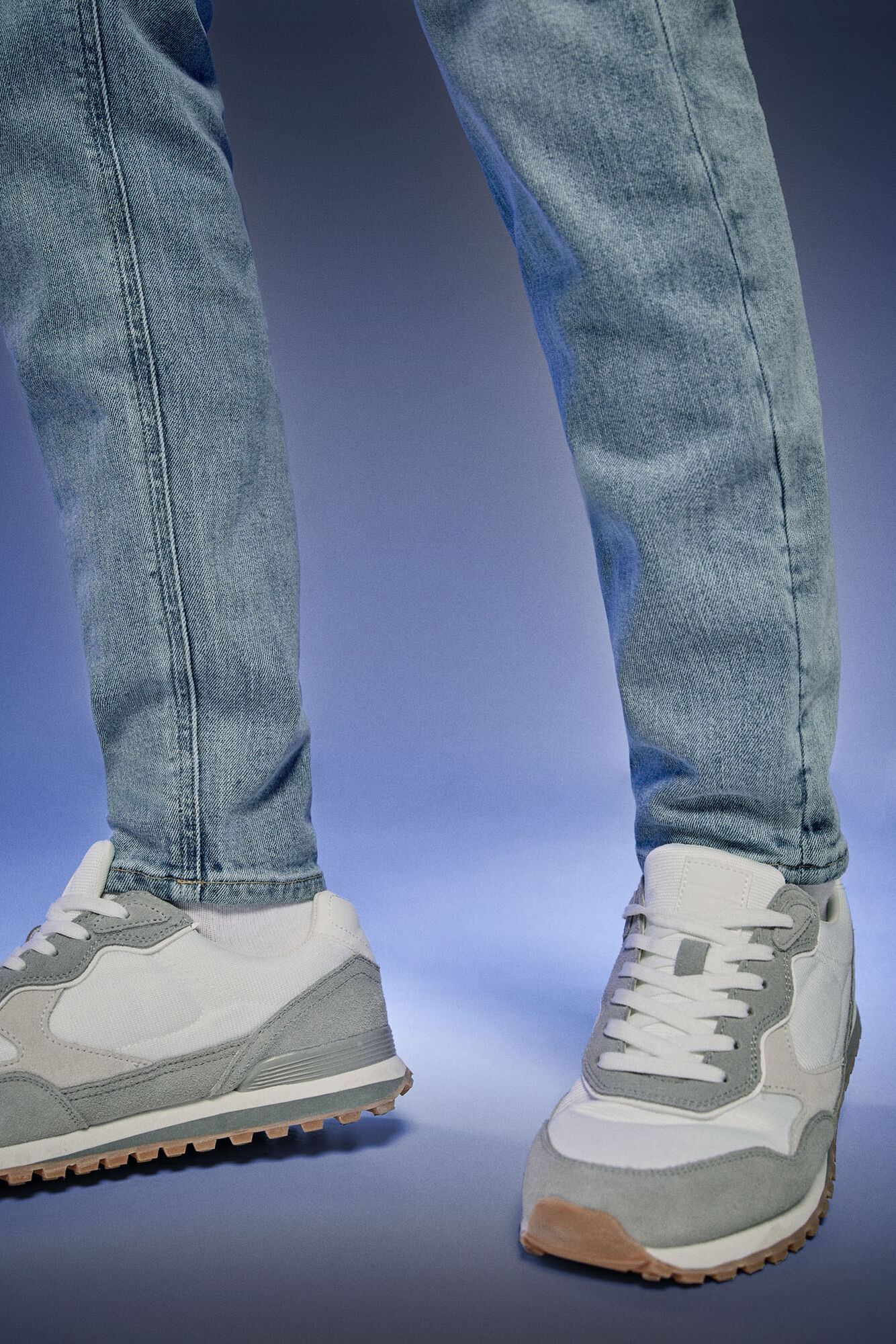 Calça jeans skinny confortável Pedri x Springfield de lavagem média
