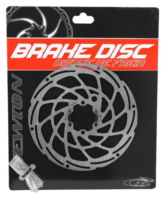 Disque de frein vtt 6 trous Newton brakco 160mm argent pour vae - e-bike avec renfort supplementaire de 2mm